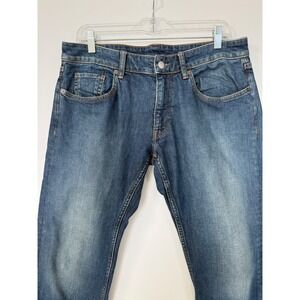 BONOBOS Mens Jeans 31x30 Slim Fit Blue Denim  Organic Cotton Stretch Preppy City